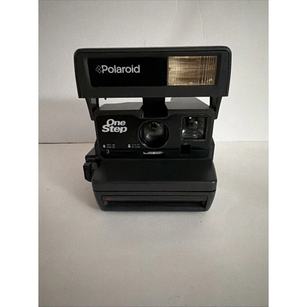 Polaroid One Step Instant Camera W/strap. Not Tested -from Estate Sale